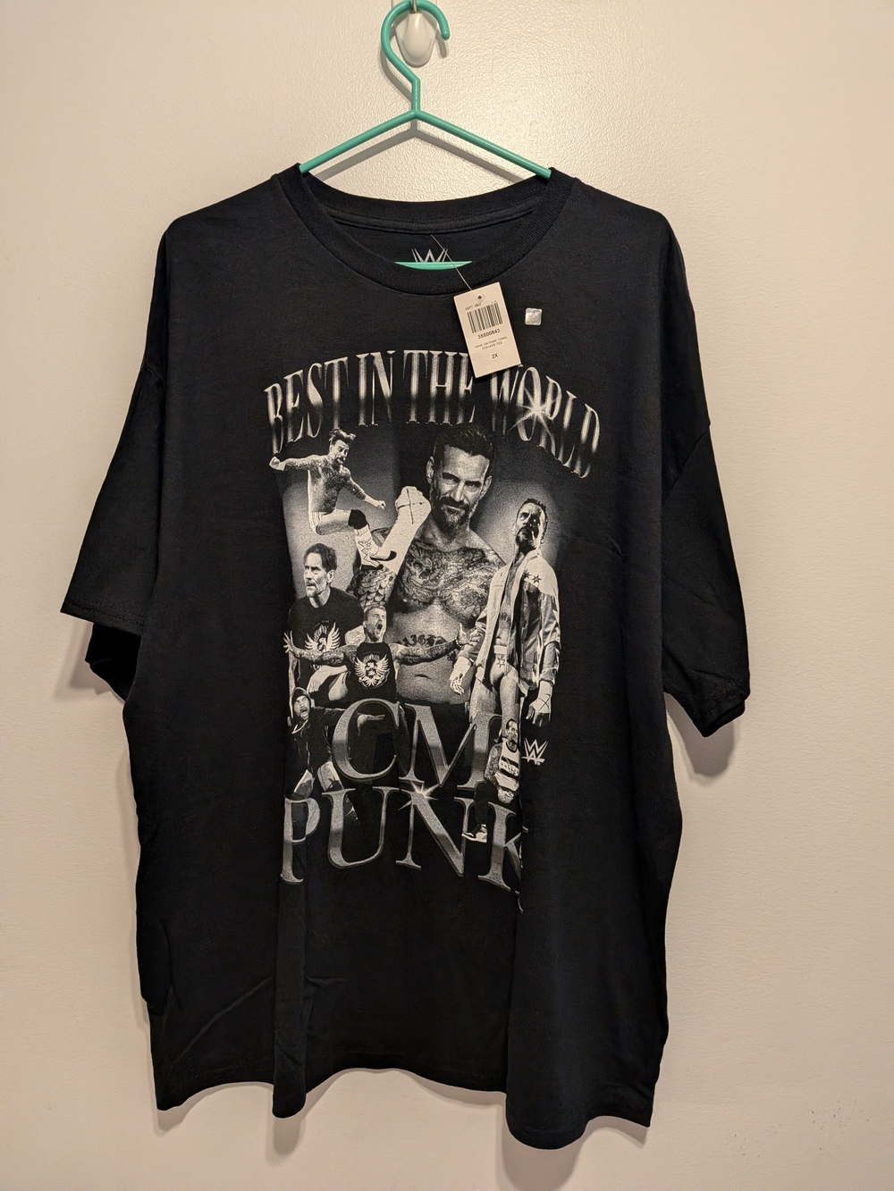WWE Black CM Punk 'Best in the World' Graphic Tee - Men
